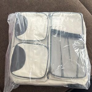 Kids Travel Organizer Set - Cream and Gray